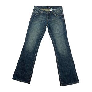 Women's Petrol Star Mid-rise Embellished Bootcut Jeans Size 6